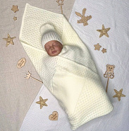 ПВ-35 Плед детский "Пчелка" с кармашком и шапочкой