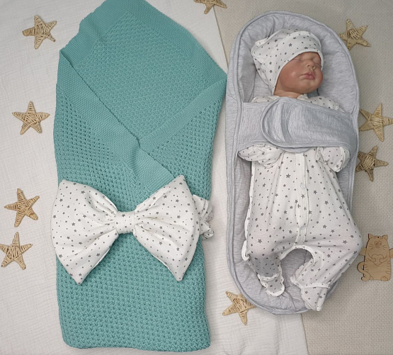 Арт 449 Комплект на выписку "Убаюка" мята