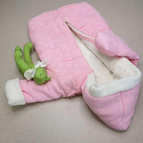 Конверт прогулочный №11-124 розовый