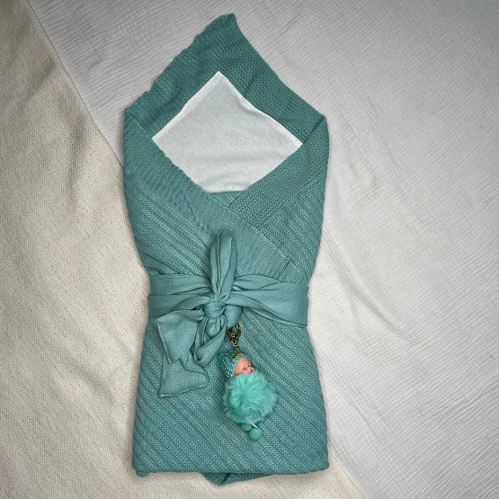 Арт 466 Комплект на выписку "Летнее Чудо " мятный