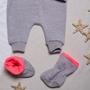 Комбинезон на кнопках с пинетками арт.М-490, неон