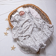 0882 Плед "Уютный" из двойной кулирки, р.100*100см