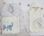 Арт. 457 Комплект на выписку "Дино на луне", летний