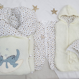 Арт. 457 Комплект на выписку "Дино на луне"