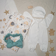 Арт. 450 Комплект на выписку "Звездное небо", мята