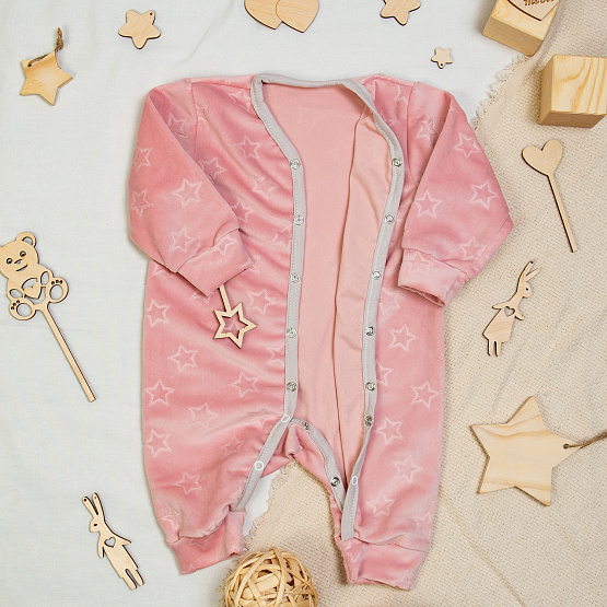 Комбинезон на кнопках "Roxy" арт.М-488 голубой