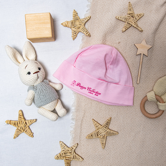 Б-218 Шапочка детская с отворотом с принтом