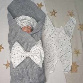 Арт. 449 Комплект на выписку "Убаюка", серый, летний