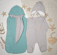 452 Комплект на выписку "Любимка", мятный