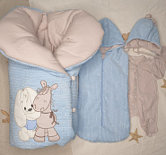 453 Комплект на выписку "Встреча", голубой