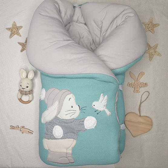 452 Комплект на выписку "Любимка", мятный