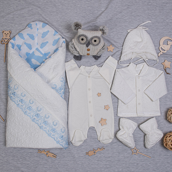 Комплект на выписку "кружевное облако" арт.275