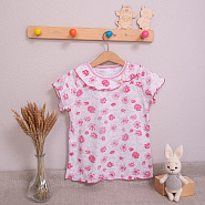 Футболка для девочки ажурная, цветная арт.Ф-108