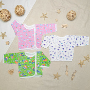 Р-140 Рубашка детская, на кнопках, футер