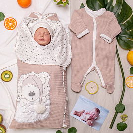 Летний комплект на выписку "Sleeping Bear" №378