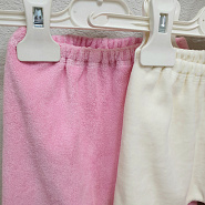 Ползунки велюровые арт.Т-30 для девочки, молочный
