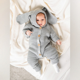 Арт. М-525 Комбинезон "Ушки", серый