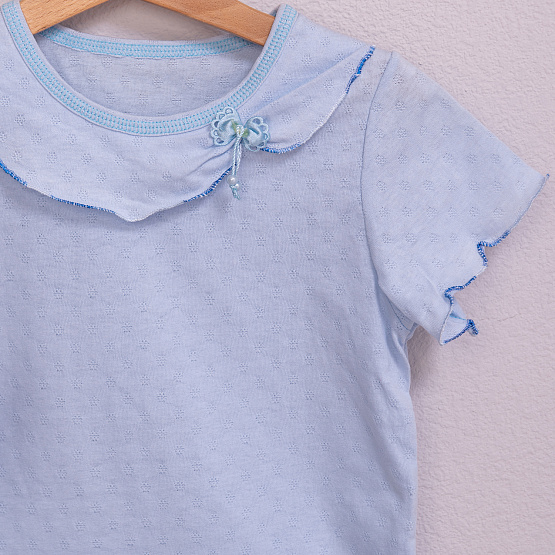 Футболка для девочки ажурная, цветная арт.Ф-108