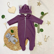 М-517 Комбинезон детский "Ушастик" баклажан