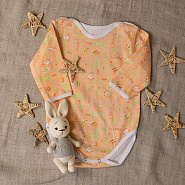 №Д-07 Боди с длинным рукавом на кнопках, ткань футер