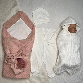 Арт 466 Комплект на выписку "Летнее Чудо " пудра