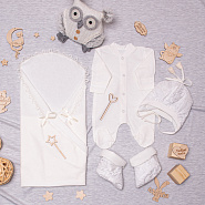 №133 Комплект на выписку "Sunshine", молочный