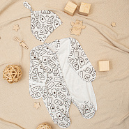 Комбинезон на кнопках с шапочкой № М-469