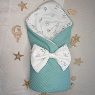 Арт. 444 Конверт на выписку "Счастливчик", мята