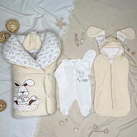 Комплект на выписку «Зайка на облаке» арт. 411