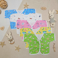 Р-104 Распашонка детская с коротким рукавом, футер