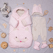 №11-150 Конверт прогулочный "Friends" розовый