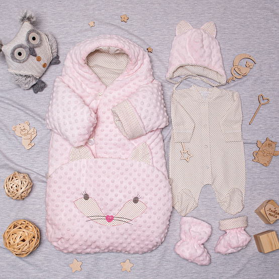 №11-150 Конверт прогулочный "Friends" розовый