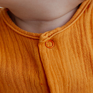 Д-38 Боди муслин, на кнопках, горчица