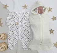 Арт 457 Комплект на выписку "Дино на луне" зима, деми