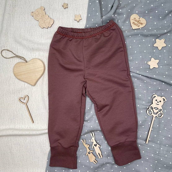 Брюки-джоггеры из футера двунитки арт. Т-103, зелёный