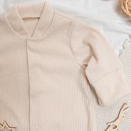 Комбинезон из трикотажа "лапша" арт.М-511, бежево-молочный