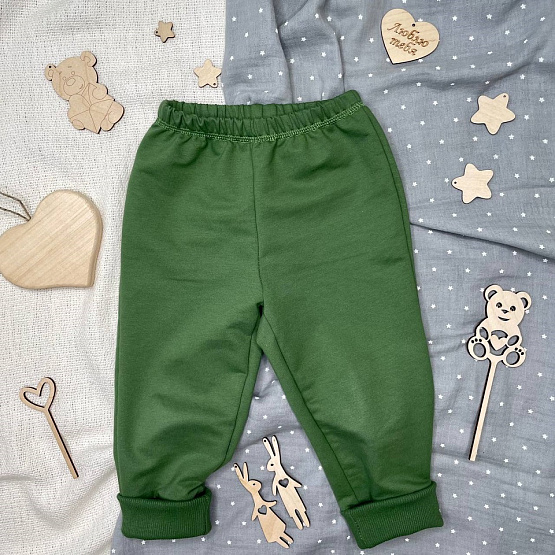 Брюки-джоггеры из футера двунитки арт. Т-103, коричневый