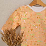 №Д-07 Боди с длинным рукавом на кнопках, ткань футер