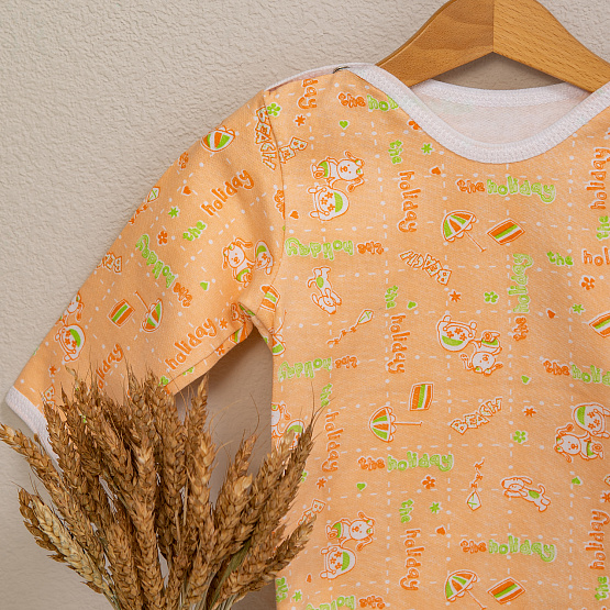 №Д-07 Боди с длинным рукавом на кнопках, ткань футер