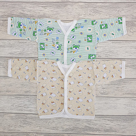 Распашонка детская на пуговицах, футер арт.Р-139