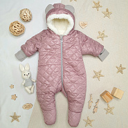 Комбинезон утеплённый "Еврозима" арт.11-410, пудровый