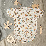 №Д-13 Боди детское с коротким рукавом на 4-кнопках