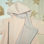 Комбинезон из футера с капюшоном арт.М-495, персик