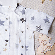 арт.Д-33  Боди детское муслин "Звезды"