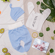 Комплект на выписку "Swan Song" №391 голубой