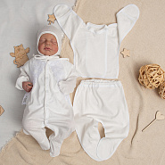 Комплект подарочный с кружевом, для новорожденного  арт.П-43