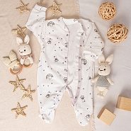 Комбинезон детский на кнопках арт.М-102 белый