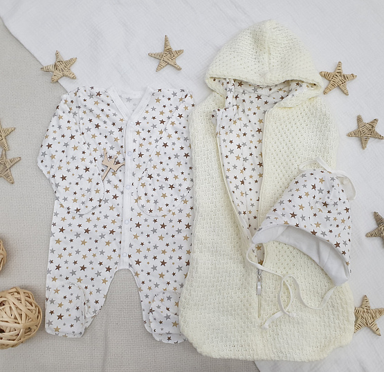 Арт. 457 Комплект на выписку "Дино на луне", летний