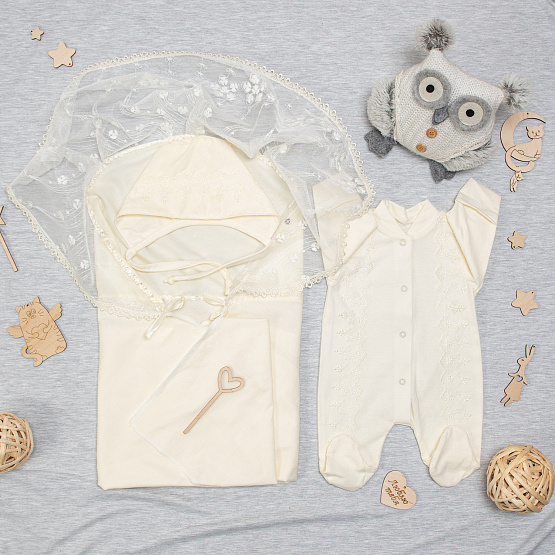 №124 Конверт прогулочный с декоративной вышивкой «Crown Royal»