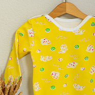 №Д-14 Боди на кнопках с длинным рукавом, ткань интерлок